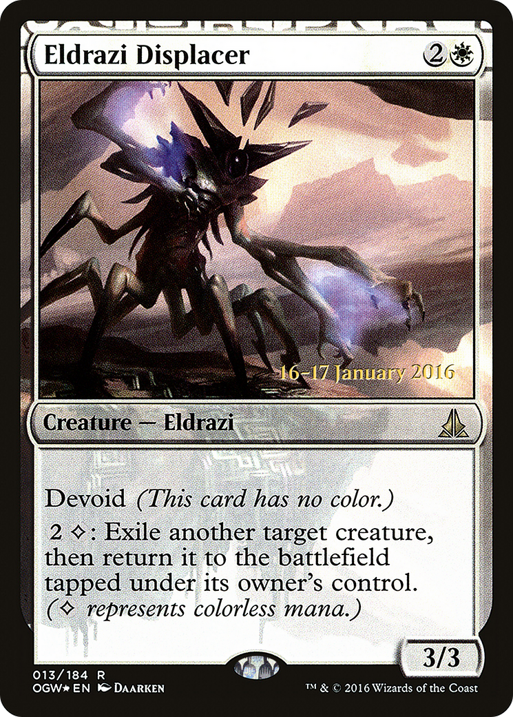 Eldrazi Displacer (PRE-13S) [Oath of the Gatewatch Promos] Foil