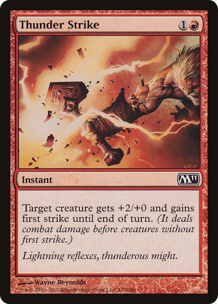 Thunder Strike (M11-157) [Magic 2011] Foil