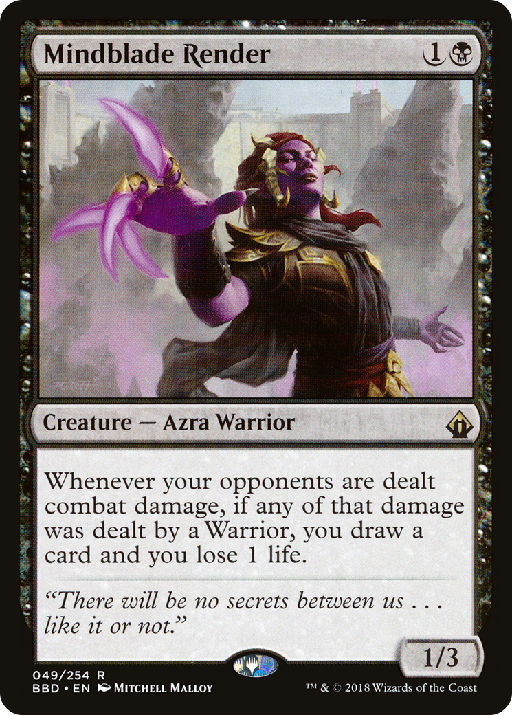 Mindblade Render (BBD-049) [Battlebond] Foil