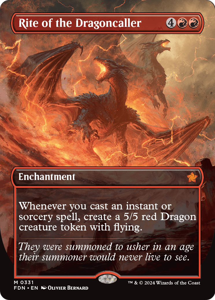 Rite of the Dragoncaller (Borderless) (FDN-331) [Foundations]