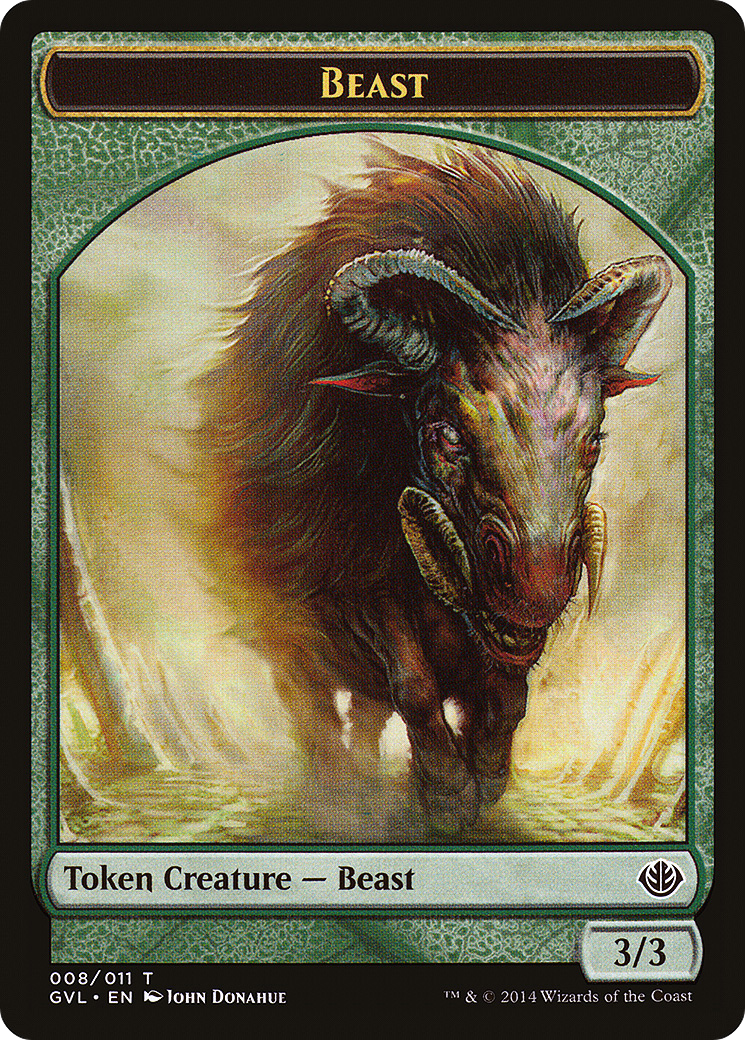 Beast Token (DD3-008) [Duel Decks Anthology: Garruk vs. Liliana Tokens]