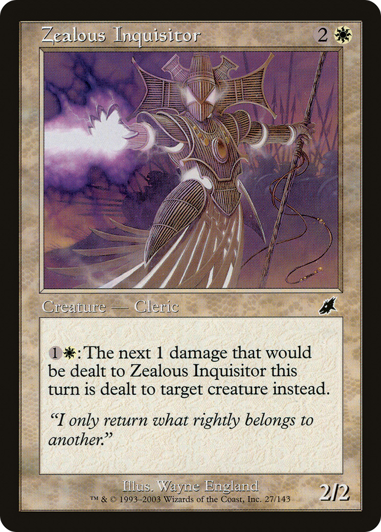 Zealous Inquisitor (SCG-027) [Scourge]
