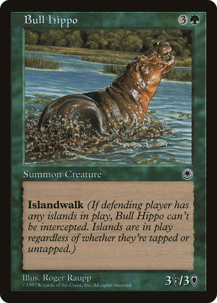 Bull Hippo (Reminder Text) [Portal]