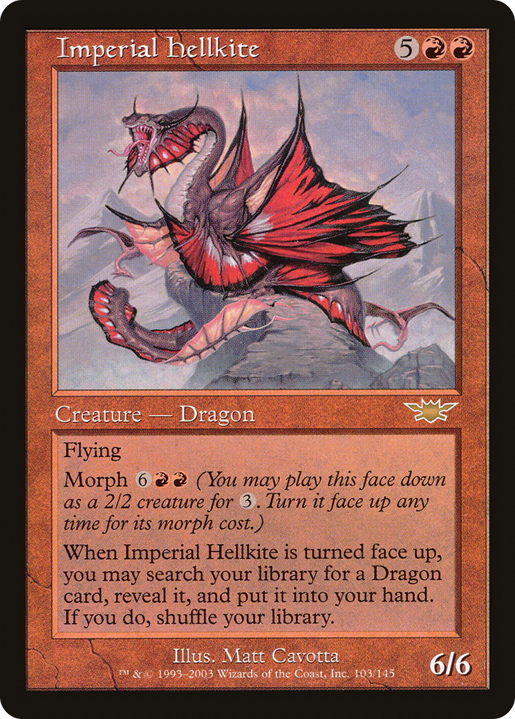 Imperial Hellkite (LGN-103) [Legions] Foil