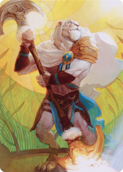 Ajani, Sleeper Agent // Ajani, Sleeper Agent (ADMU-042) (Borderless) [Dominaria United Art Series]
