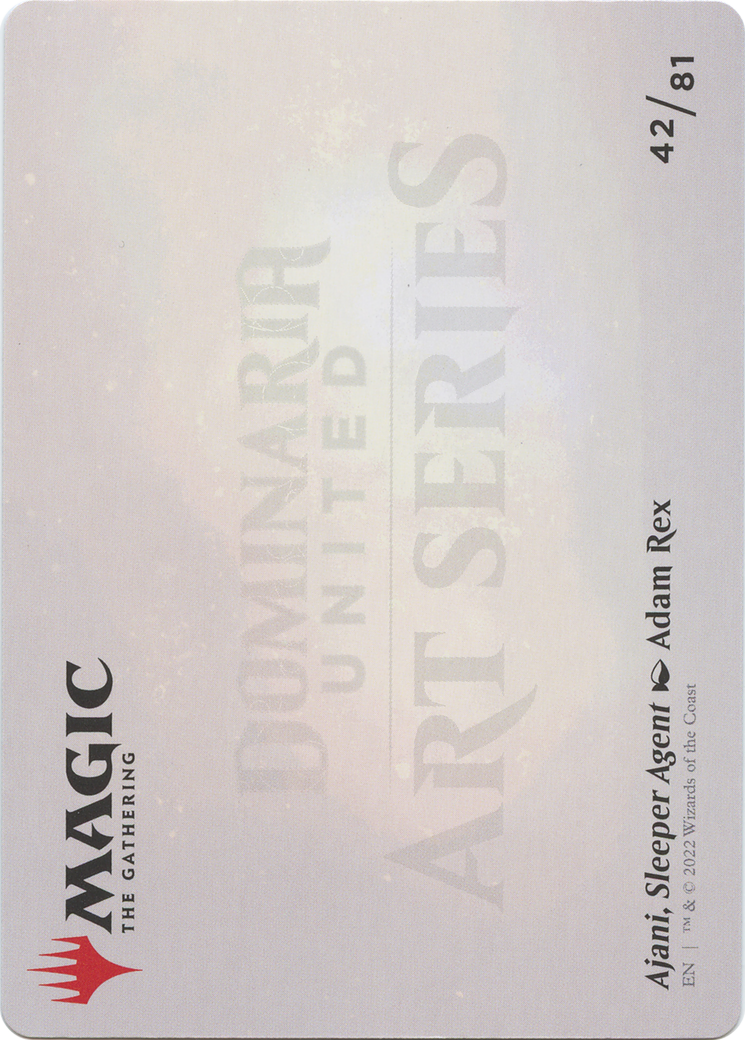 Ajani, Sleeper Agent // Ajani, Sleeper Agent (ADMU-042) (Borderless) [Dominaria United Art Series]