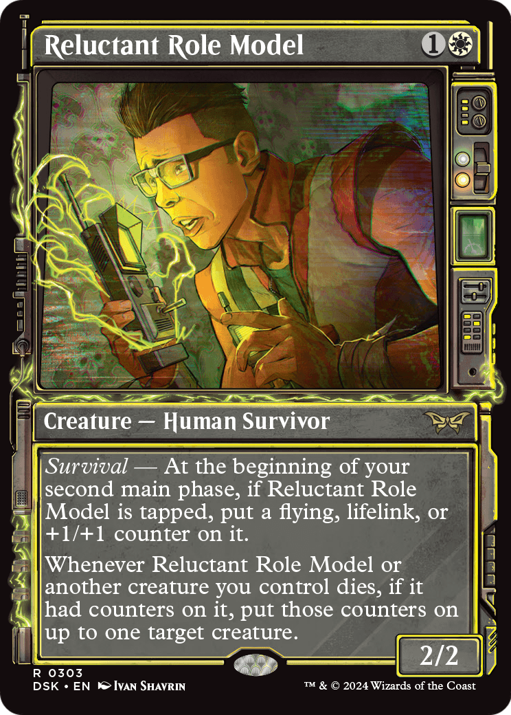 Reluctant Role Model (Showcase) (DSK-303) [Duskmourn: House of Horror] Foil