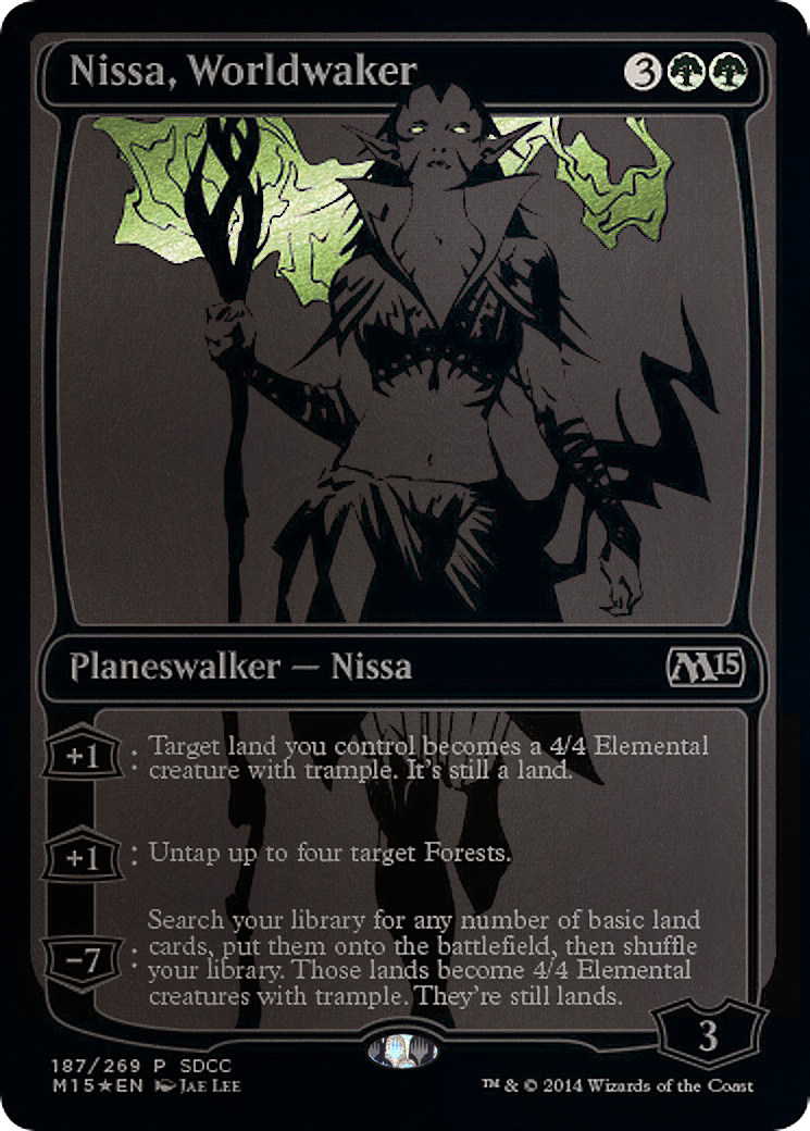 Nissa, Worldwaker (SDCC 2014 Exclusive) (MEDIA-187) [San Diego Comic-Con 2014] Foil