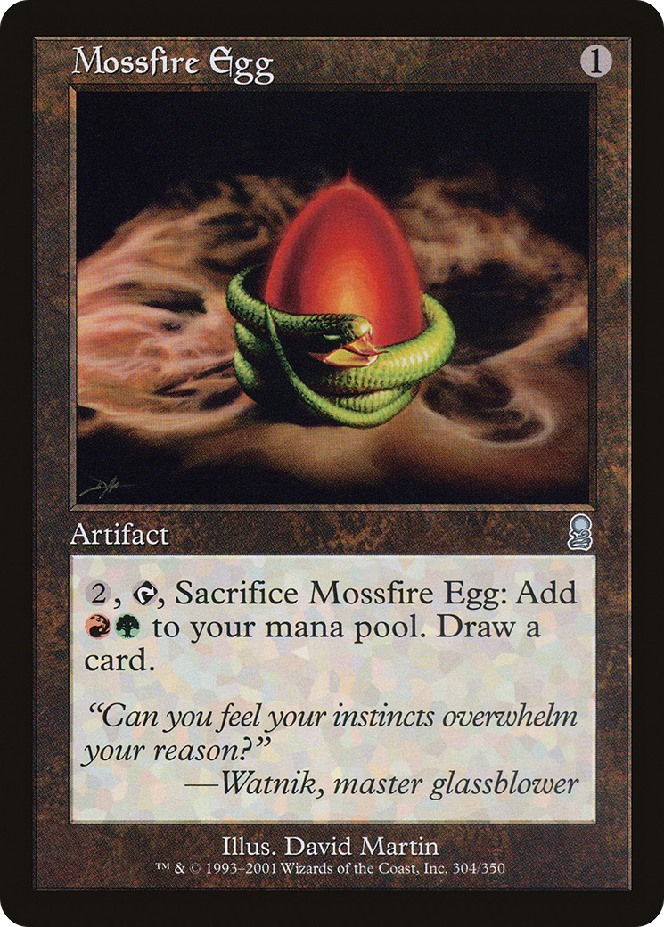 Mossfire Egg (ODY-304) [Odyssey] Foil