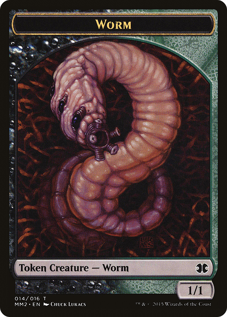 Worm Token (MM2-014) [Modern Masters 2015 Tokens]