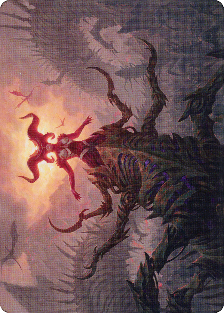 Sheoldred, the Apocalypse // Sheoldred, the Apocalypse (ADMU-026) (Borderless) [Dominaria United Art Series] Foil