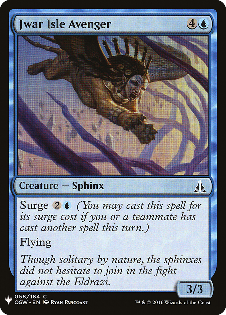 Jwar Isle Avenger (LIST-OGW-58) [The List]