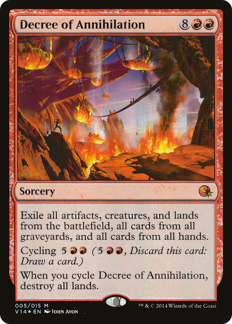 Decree of Annihilation (V14-005) [From the Vault: Annihilation] Foil