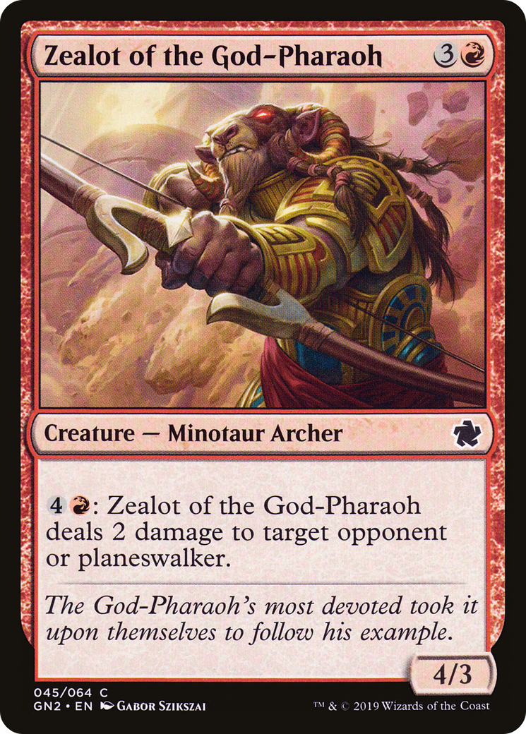 Zealot of the God-Pharaoh (GN2-045) [Game Night 2019]