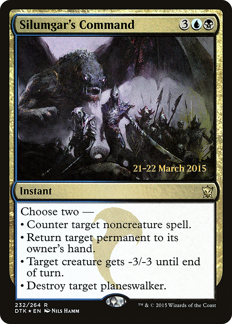 Silumgar's Command (PRE-232S) [Dragons of Tarkir Promos] Foil
