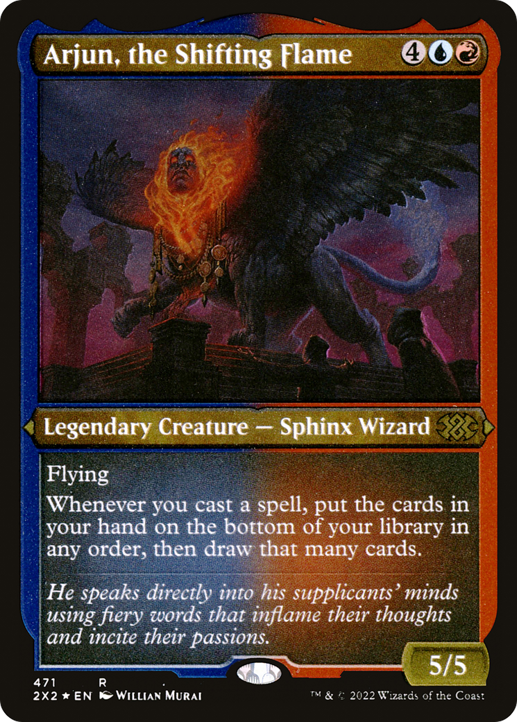 Arjun, the Shifting Flame (Foil Etched) (2X2-471) [Double Masters 2022] Foil