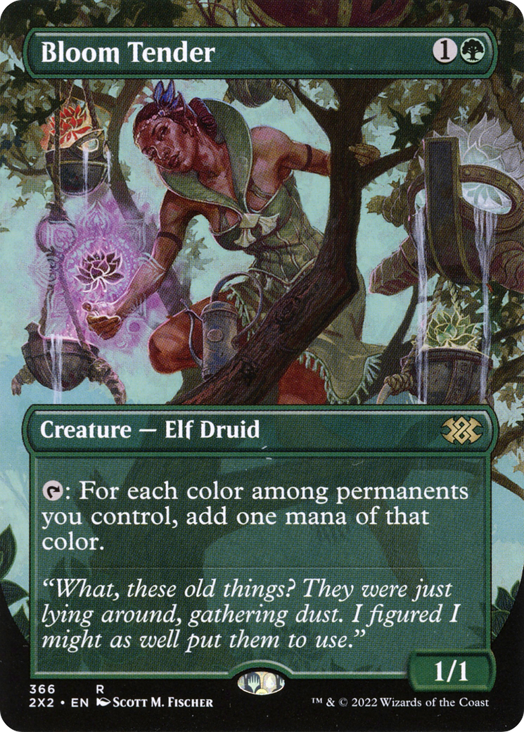 Bloom Tender (Borderless) (2X2-366) [Double Masters 2022] Foil
