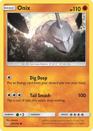 Onix (105/236) [SM  Cosmic Eclipse] - Common