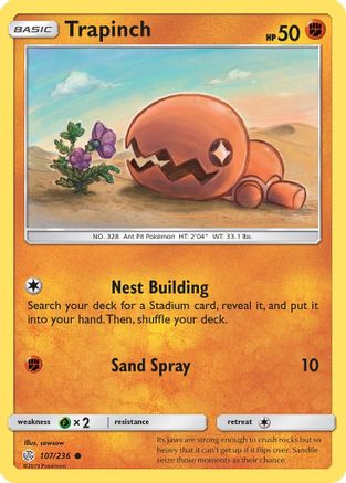 Trapinch (107/236) [SM  Cosmic Eclipse] - Common