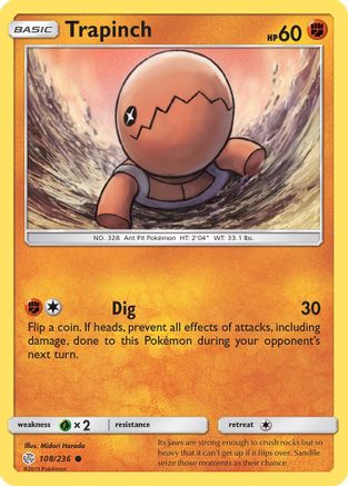 Trapinch (108/236) [SM  Cosmic Eclipse] - Common