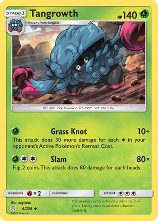 Tangrowth (6/236) [SM  Cosmic Eclipse] Reverse Holofoil - Uncommon