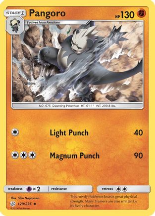 Pangoro (120/236) [SM  Cosmic Eclipse] - Uncommon