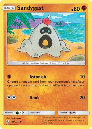 Sandygast (126/236) [SM  Cosmic Eclipse] Reverse Holofoil - Common