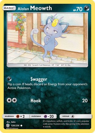 Alolan Meowth (128/236) [SM  Cosmic Eclipse] - Common