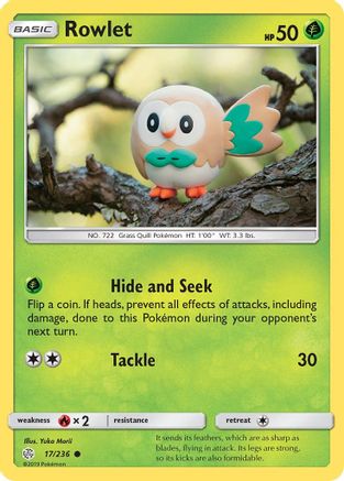 Rowlet (017/236) [SM  Cosmic Eclipse] - Common