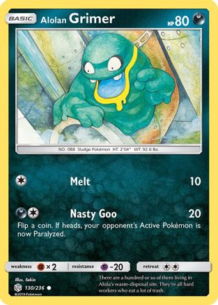 Alolan Grimer (130/236) [SM  Cosmic Eclipse] - Common