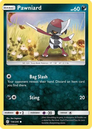 Pawniard (134/236) [SM  Cosmic Eclipse] - Common