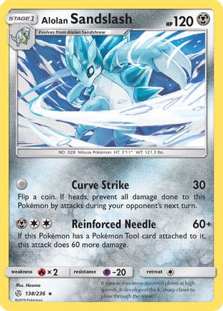 Alolan Sandslash (138/236) [SM  Cosmic Eclipse] - Rare