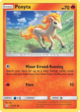 Ponyta (023/236) [SM  Cosmic Eclipse] Reverse Holofoil - Common