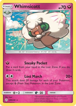 Whimsicott (148/236) [SM  Cosmic Eclipse] - Rare