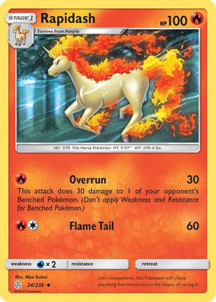 Rapidash (024/236) [SM  Cosmic Eclipse] - Uncommon