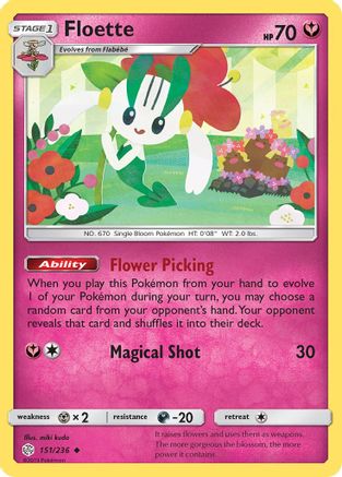 Floette (151/236) [SM  Cosmic Eclipse] Reverse Holofoil - Uncommon