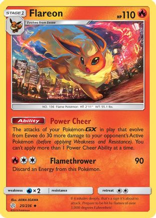 Flareon (025/236) [SM  Cosmic Eclipse] - Uncommon