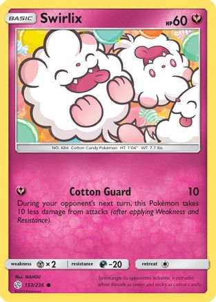 Swirlix (153/236) [SM  Cosmic Eclipse] Reverse Holofoil - Common
