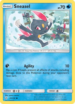 Sneasel (043/236) [SM  Cosmic Eclipse] - Common