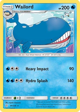 Wailord (046/236) [SM  Cosmic Eclipse] - Rare