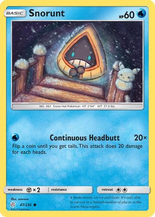 Snorunt (047/236) [SM  Cosmic Eclipse] Reverse Holofoil - Common