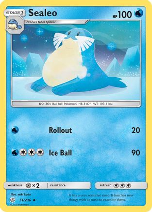 Sealeo (51/236) [SM  Cosmic Eclipse] Reverse Holofoil - Uncommon