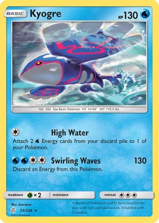 Kyogre (053/236) [SM  Cosmic Eclipse] - Rare