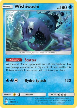 Wishiwashi (062/236) [SM  Cosmic Eclipse] Holofoil - Holo Rare