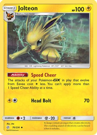 Jolteon (070/236) [SM  Cosmic Eclipse] - Uncommon