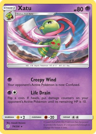 Xatu (79/236) [SM  Cosmic Eclipse] Reverse Holofoil - Rare