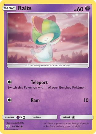 Ralts (080/236) [SM  Cosmic Eclipse] Reverse Holofoil - Common