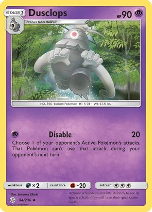 Dusclops (84/236) [SM  Cosmic Eclipse] - Uncommon