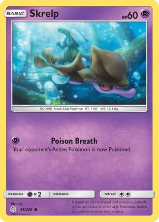 Skrelp (091/236) [SM  Cosmic Eclipse] Reverse Holofoil - Common
