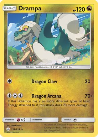 Drampa (159/236) [SM  Cosmic Eclipse] Reverse Holofoil - Rare